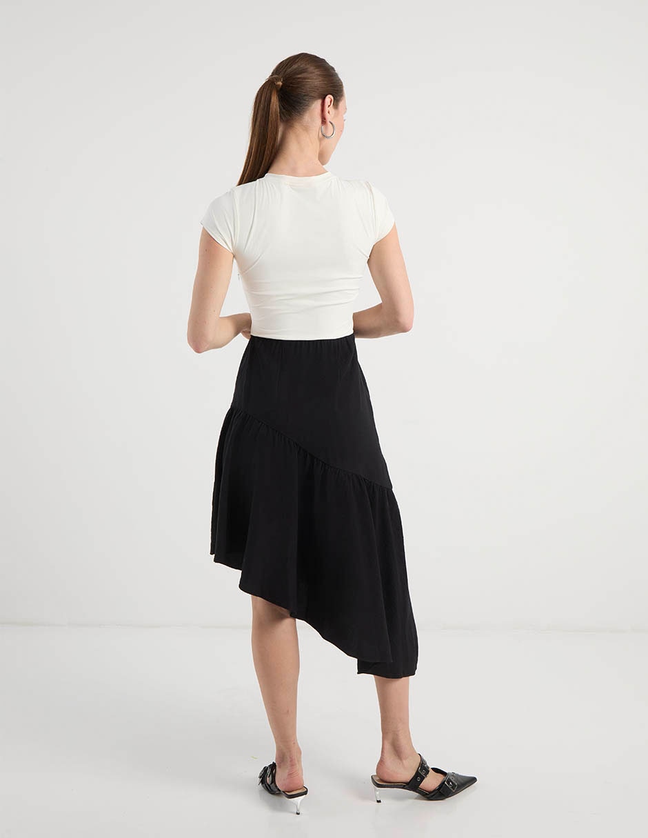 Vestido midi casual Map para mujer