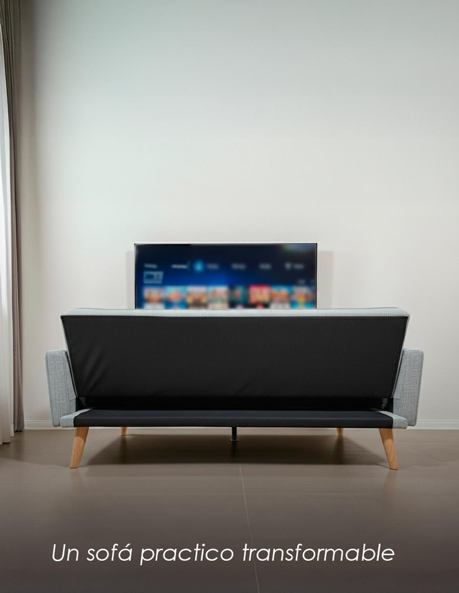 Sofá cama armable de tela 5