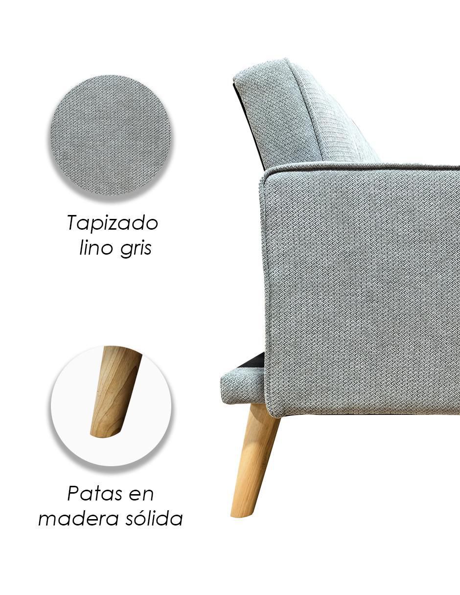 Sofá cama armable de tela 6