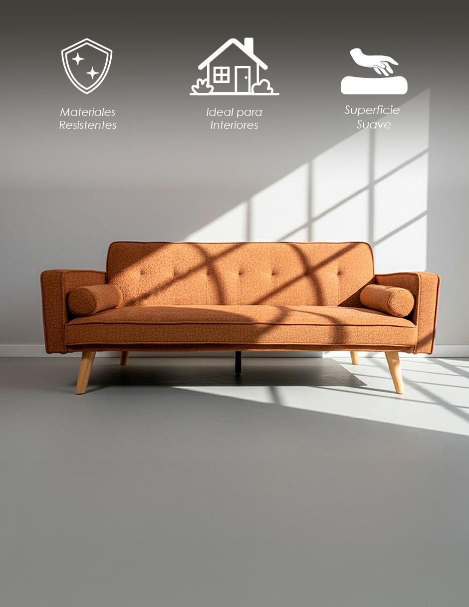 Sofá cama armable de tela 6