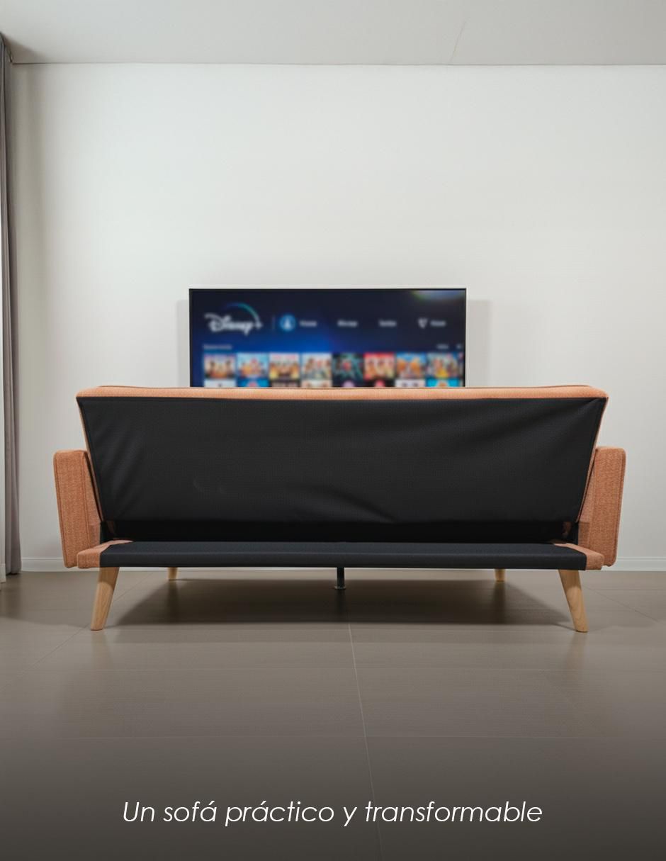 Sofá cama armable de tela 7