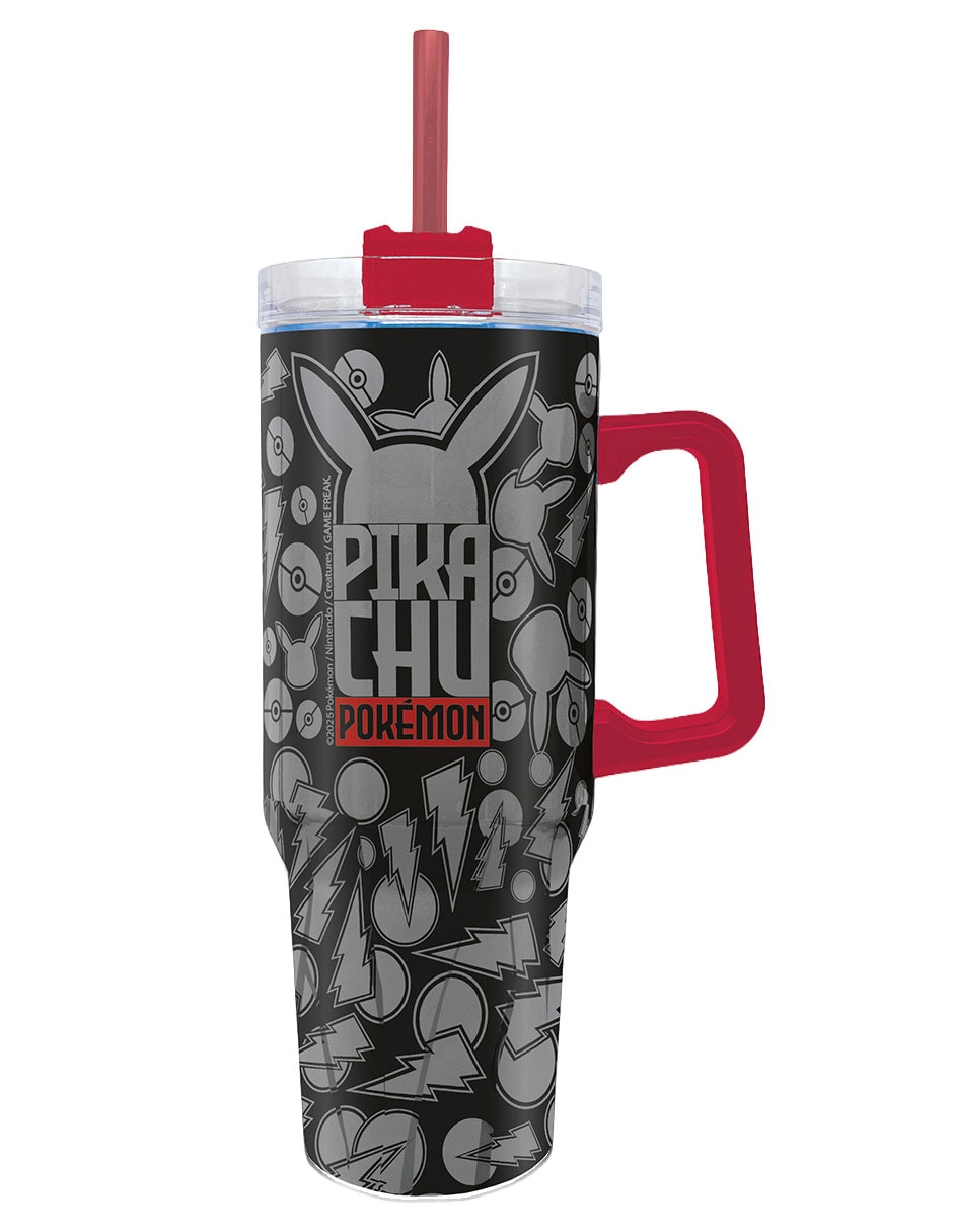 Termo de acero inoxidable Pokémon con tapa rosca 920 ml
