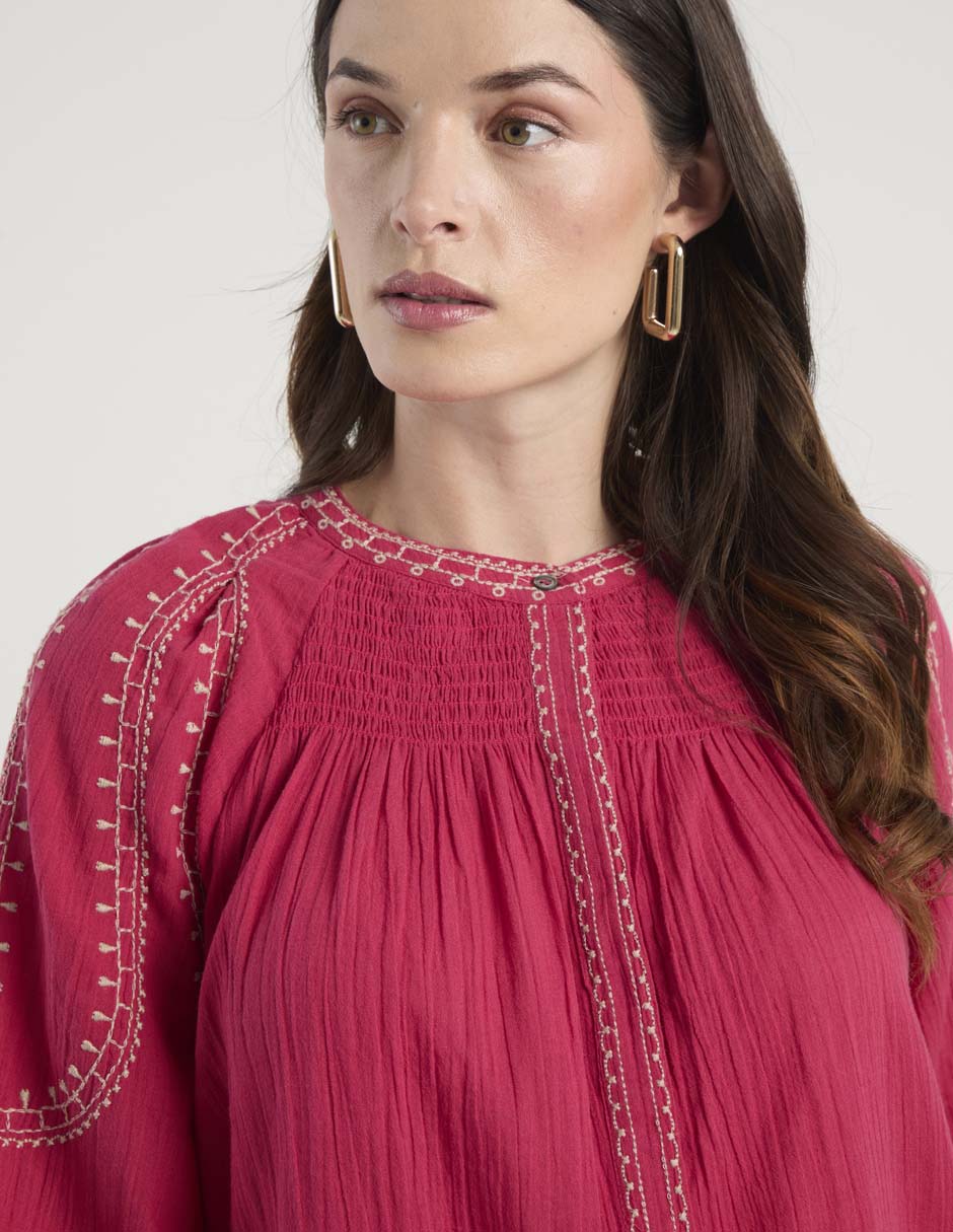 Blusa manga 3/4 para mujer