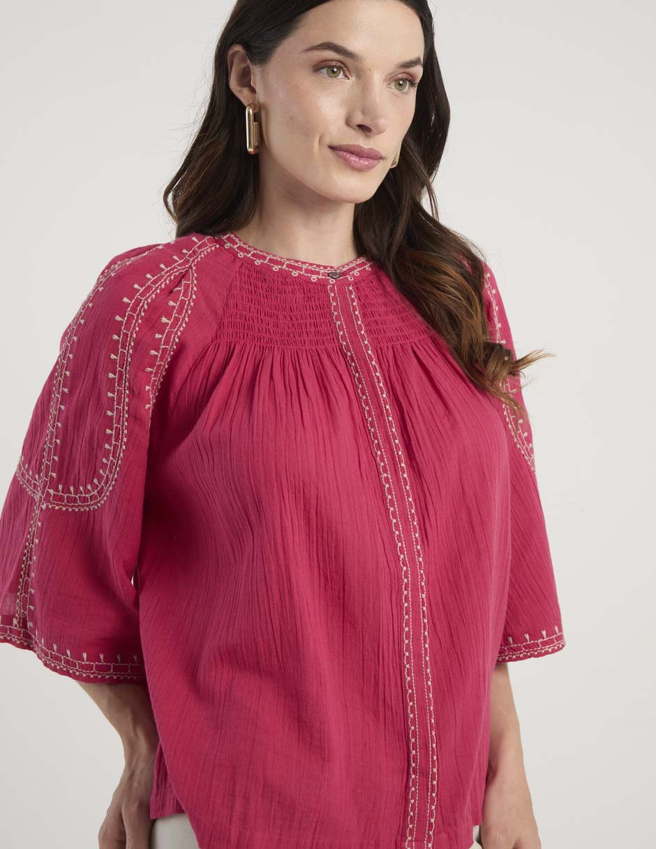 Blusa manga 3/4 para mujer 5