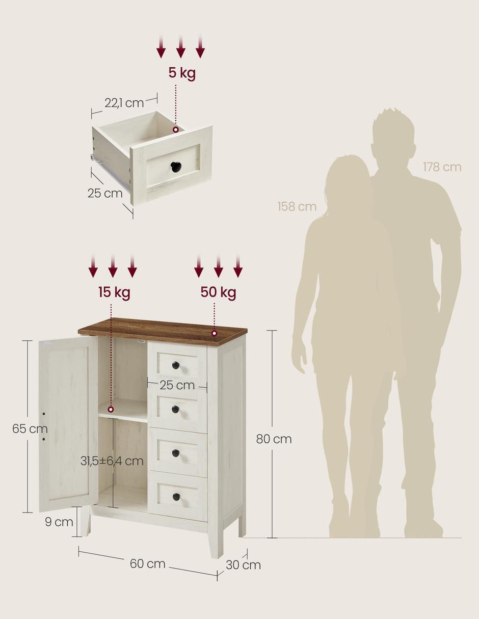 Gabinete armable Liry de MDF