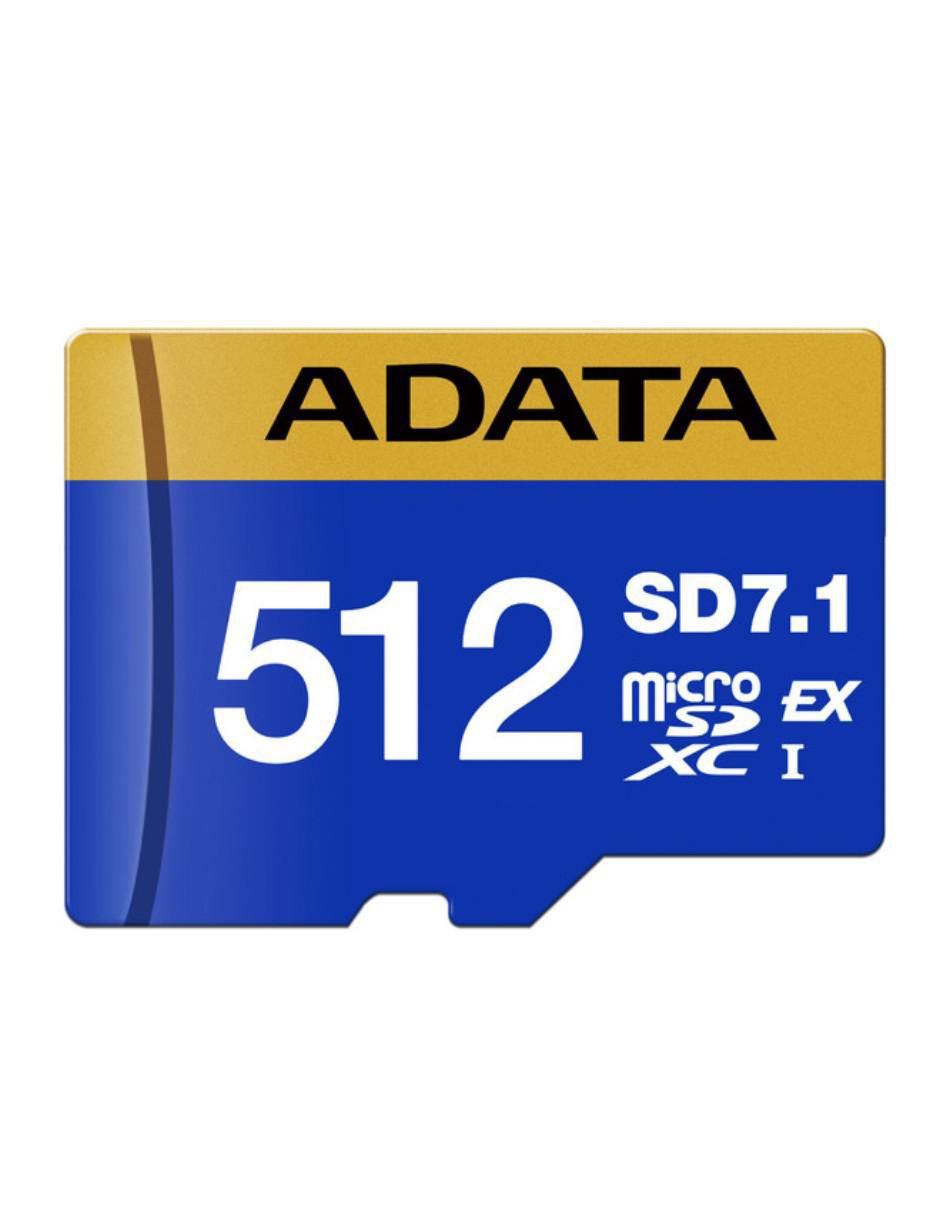 Memoria micro SDXC Adata capacidad 512 GB