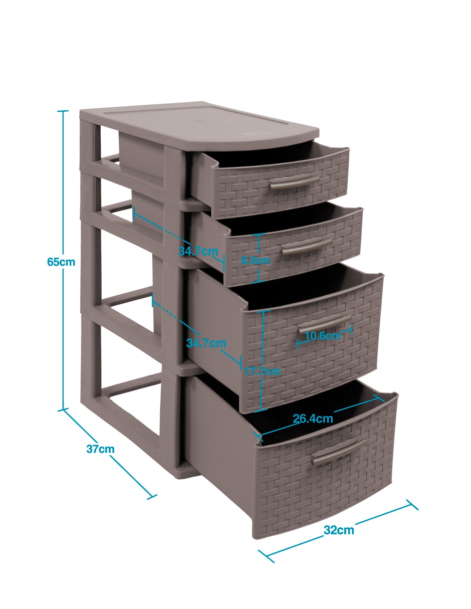 Cajonera armable de plástico 5
