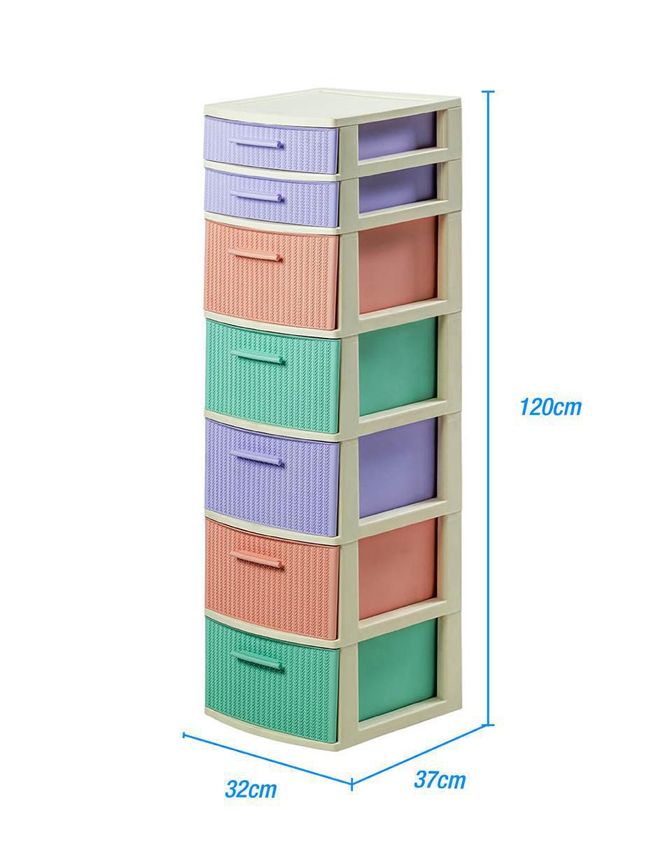 Cajonera armable MQ de plástico