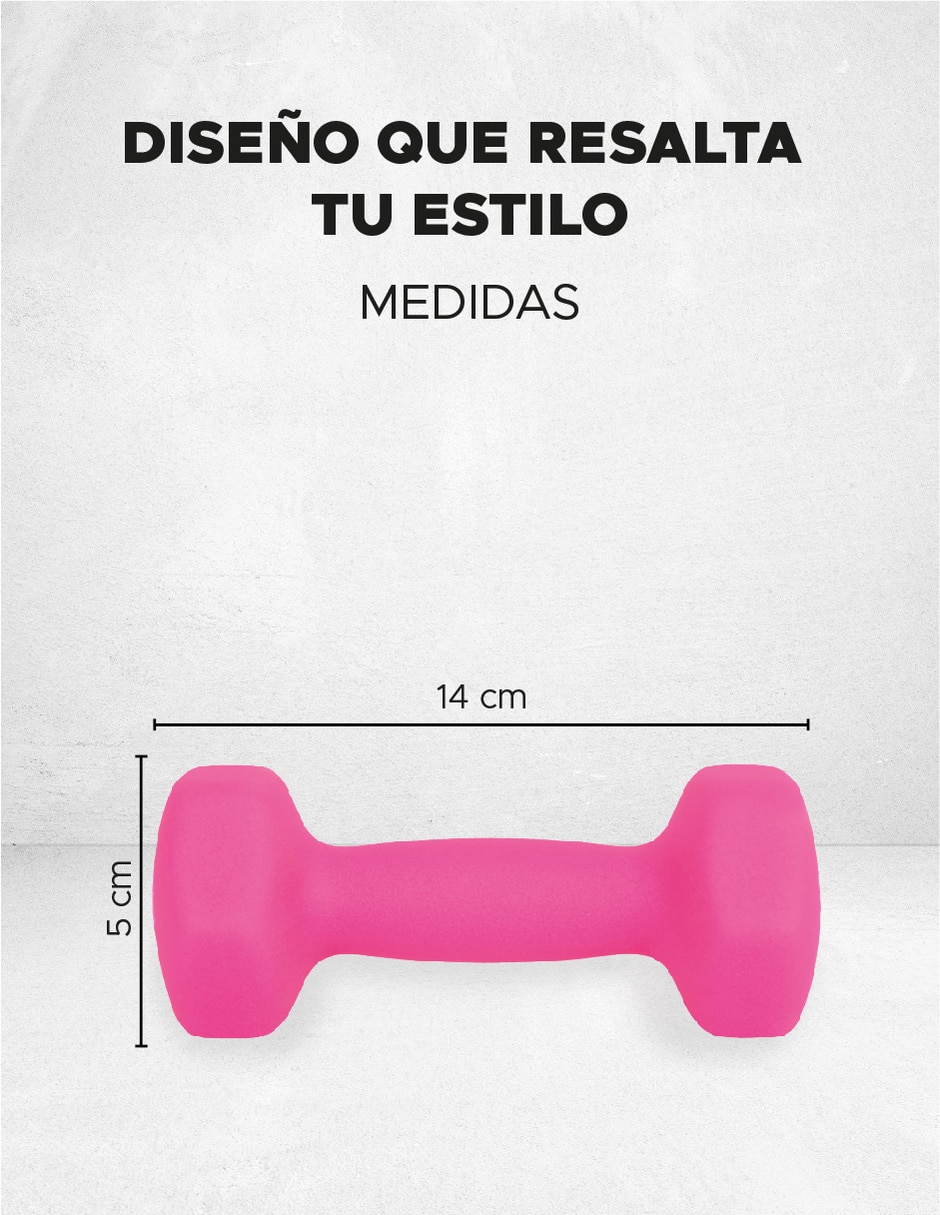 Set mancuernas de peso fijo 2.7 kg 2 piezas 9