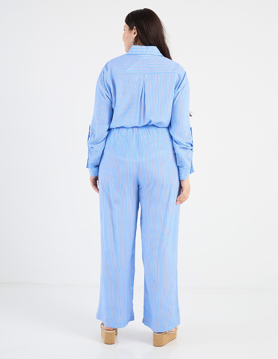 Pantalón plisado amplio para mujer 6