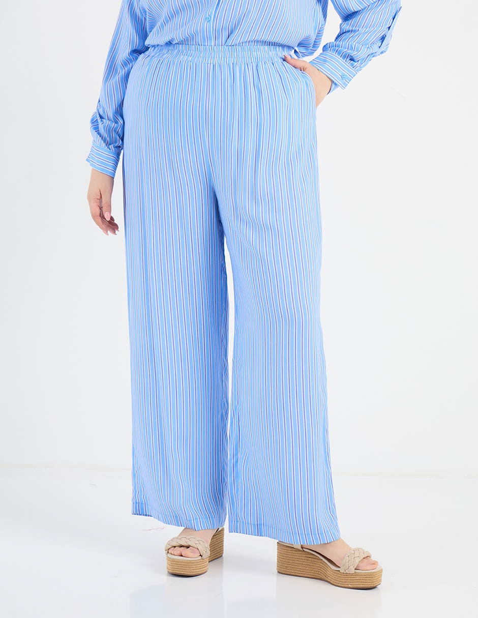 Pantalón plisado amplio para mujer 1