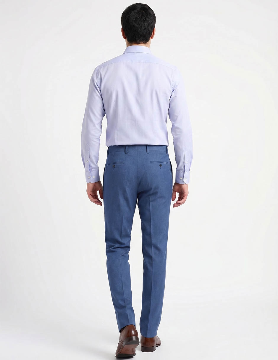 Pantalón de vestir slim de algodón para hombre 2
