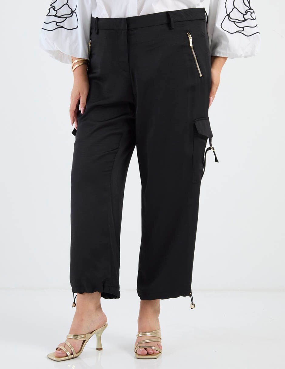 Pantalón cargo Karl Lagerfeld Paris recto para mujer