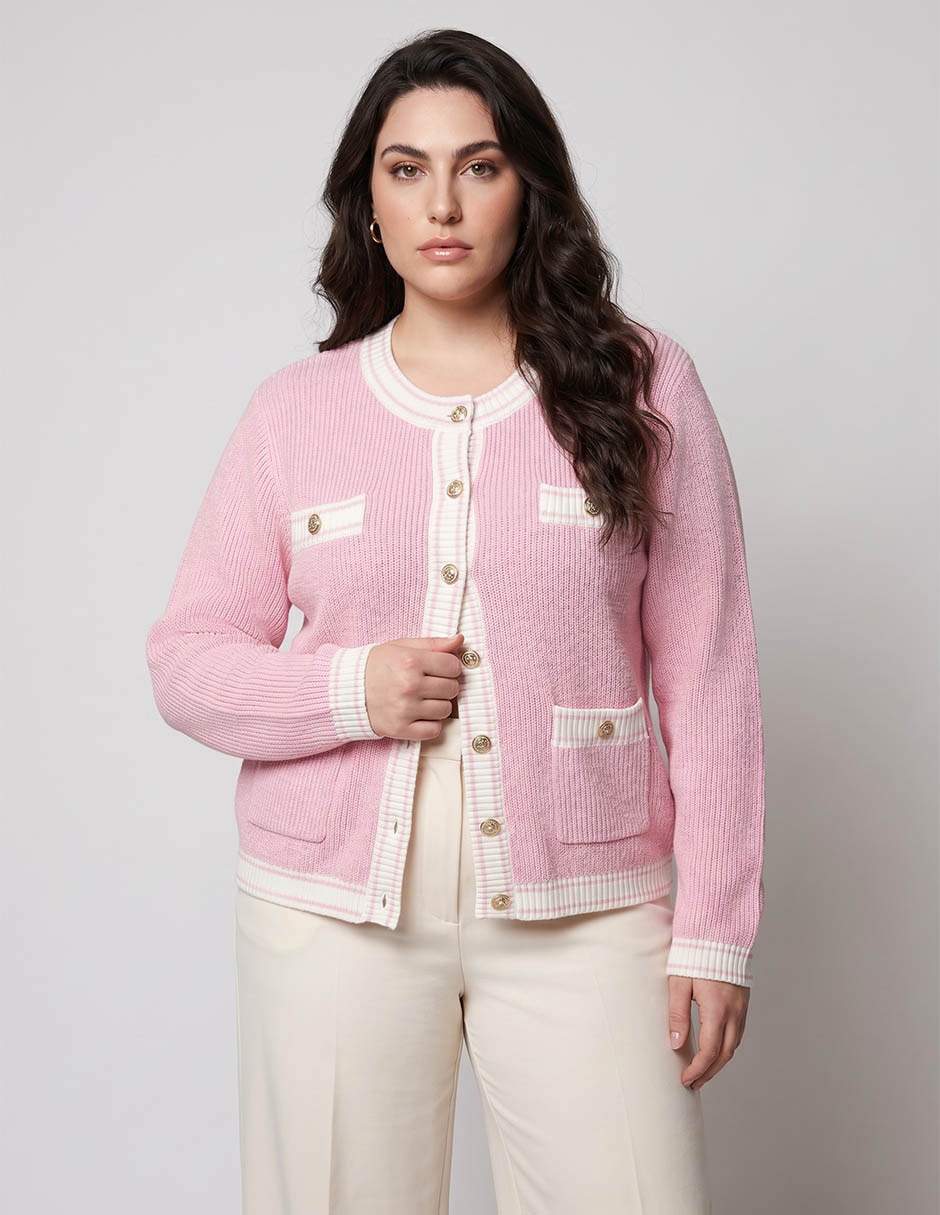 Suéter cuello redondo para mujer