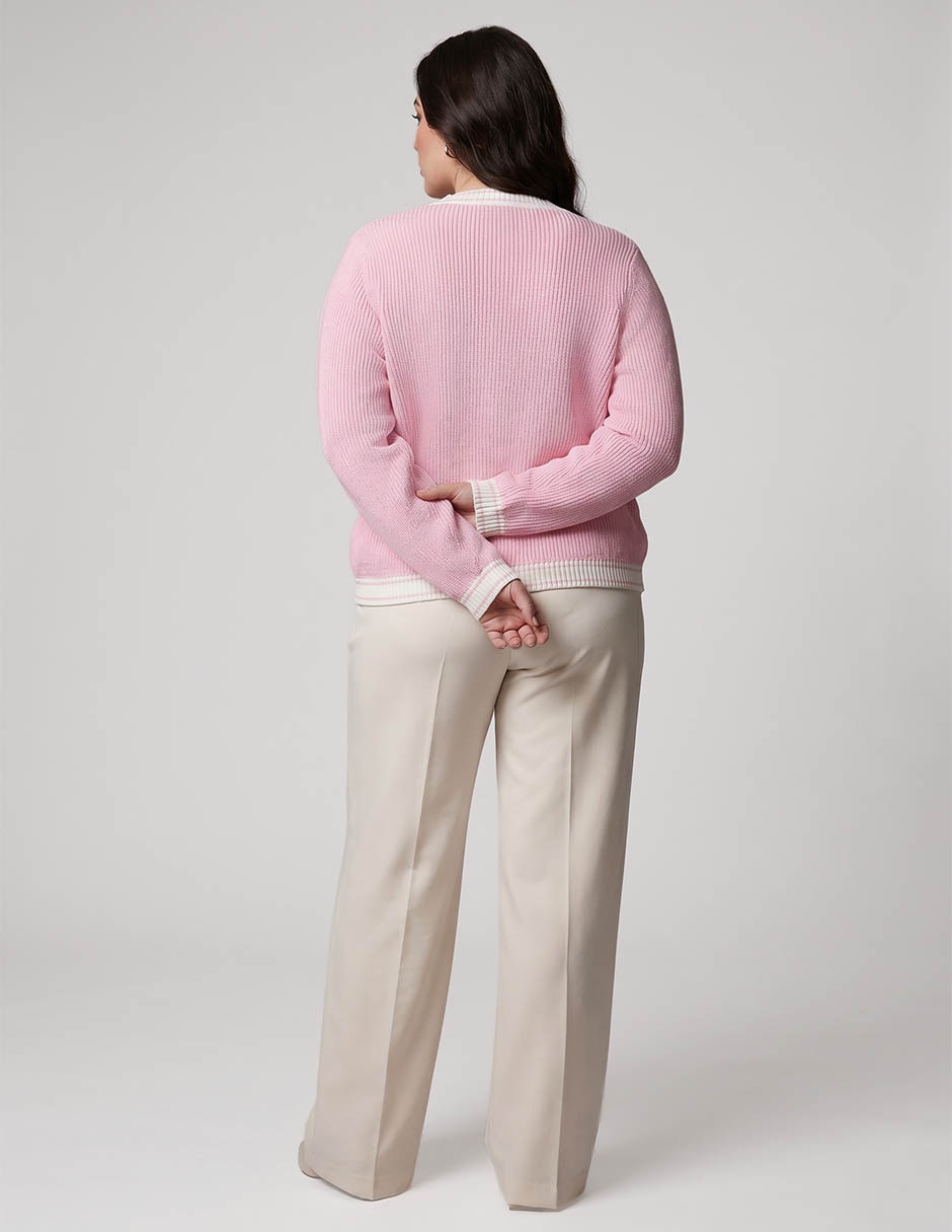 Suéter cuello redondo para mujer 2