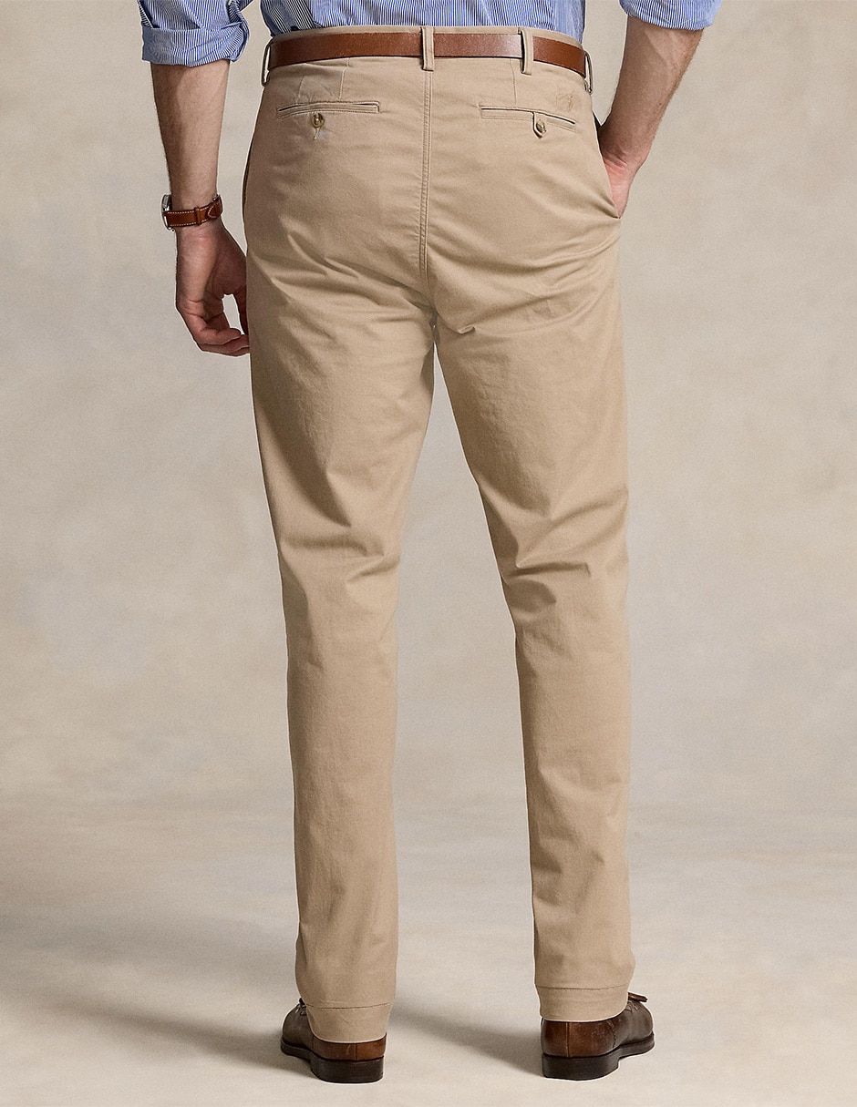 Pantalón casual chino slim de algodón para hombre 2