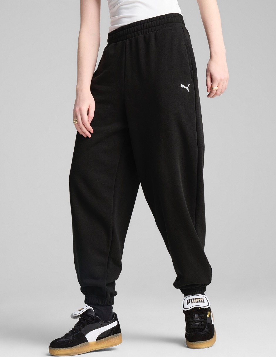 Pants regular Wardrobe Essentials Relaxed con elástico para mujer