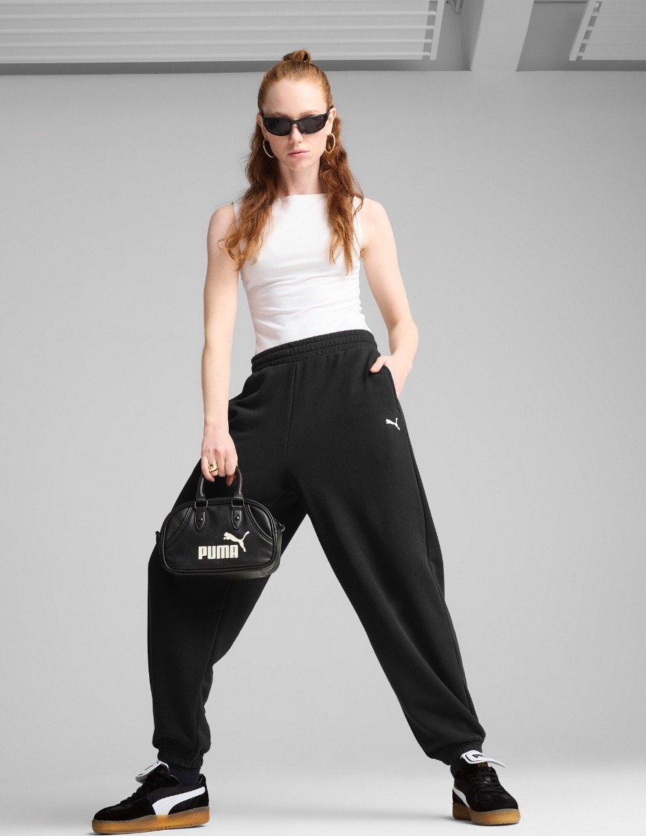 Pants regular Wardrobe Essentials Relaxed con elástico para mujer