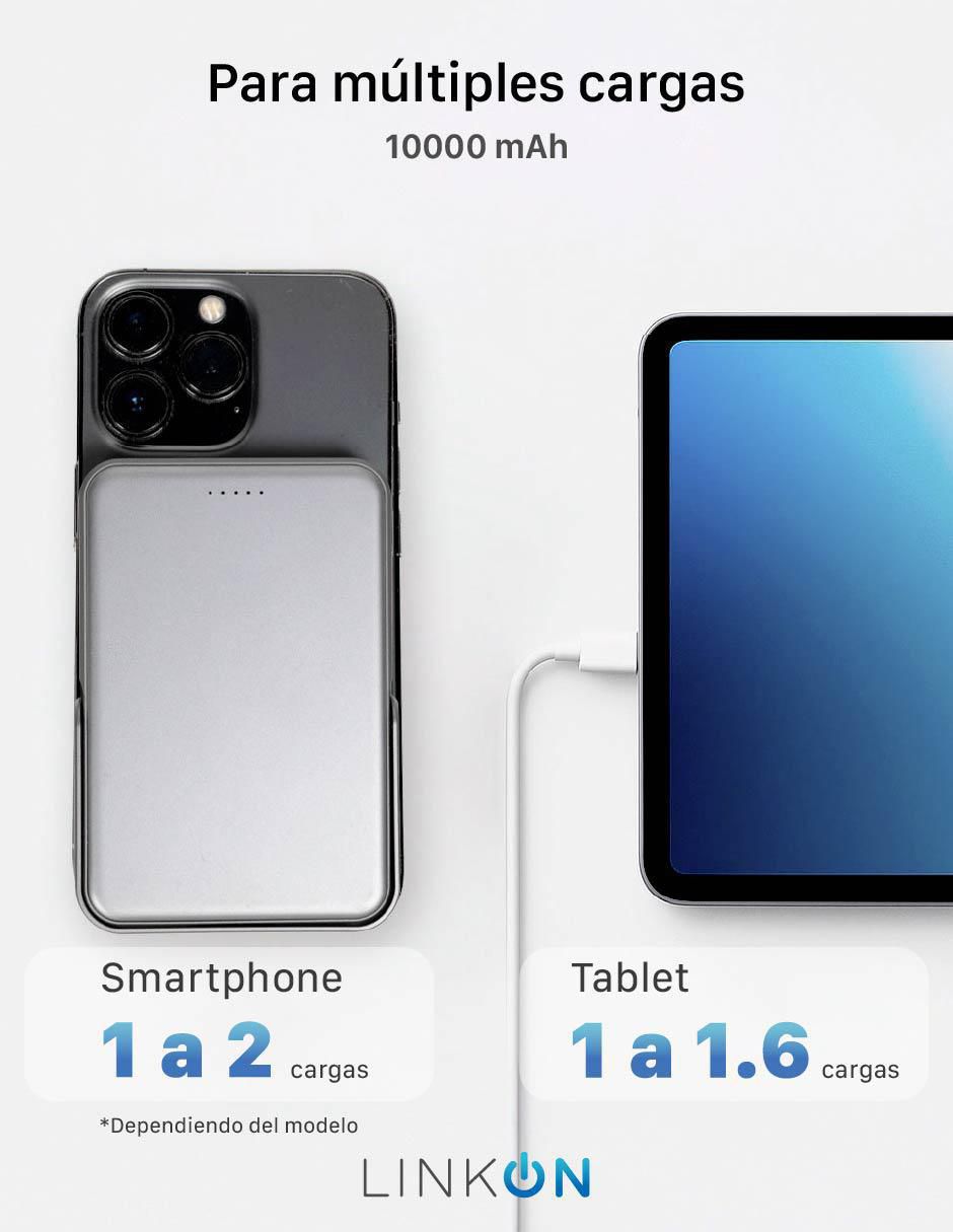 Batería portátil Linkon 10000 mAh Power Mag Abs
