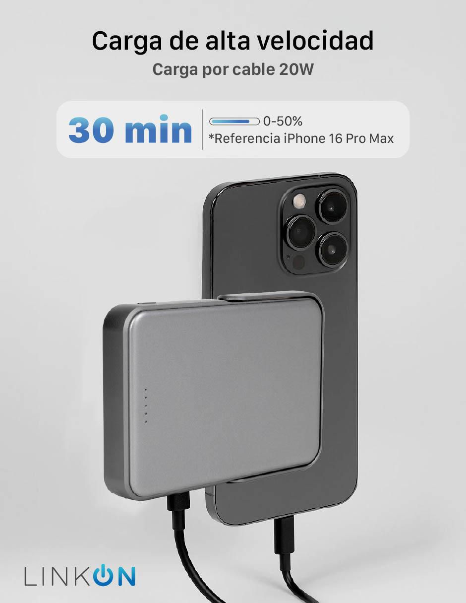 Batería portátil Linkon 10000 mAh Power Mag Abs