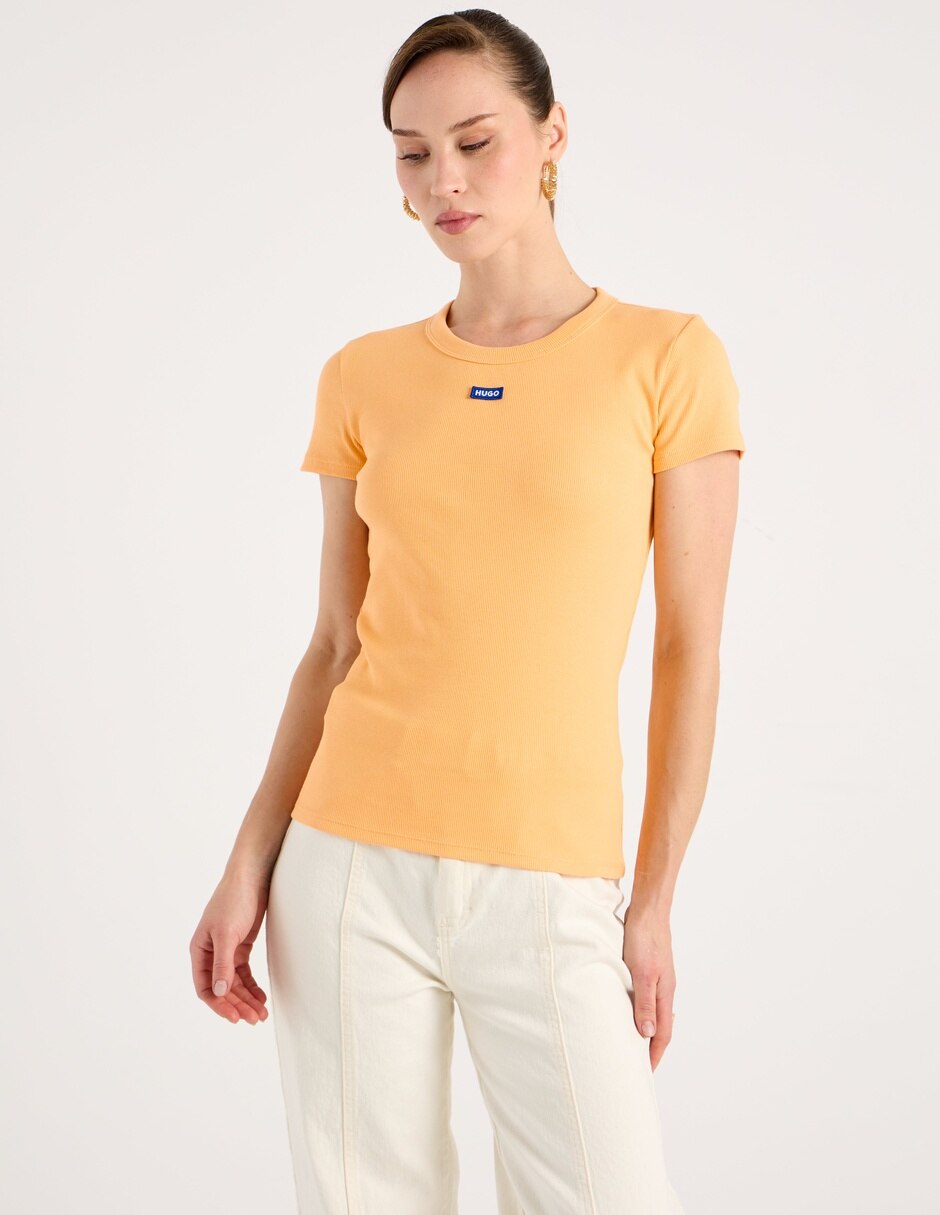 Playera manga corta cuello redondo mujer 5
