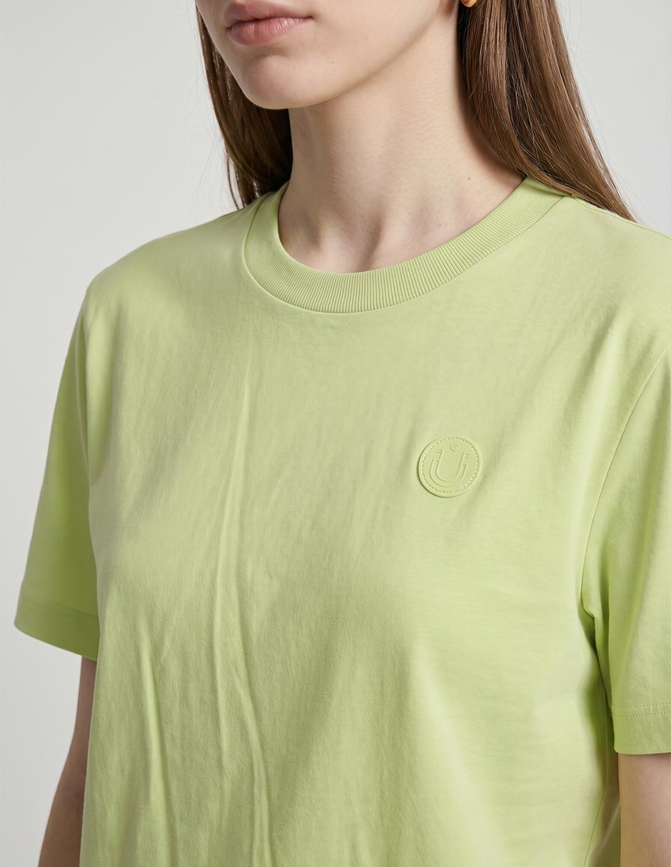 Playera Manga Corta Hugo Blue S26 Cuello Redondo Para Mujer