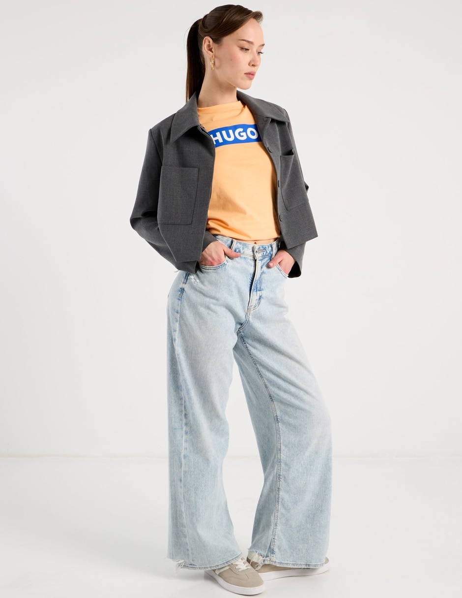 Playera manga corta cuello redondo mujer 5