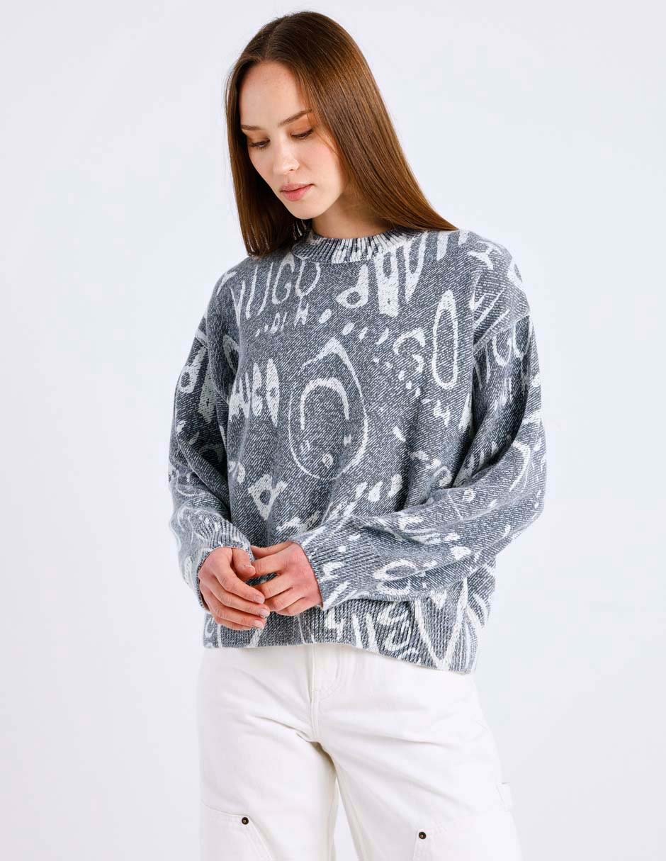 Suéter cuello redondo para mujer 5