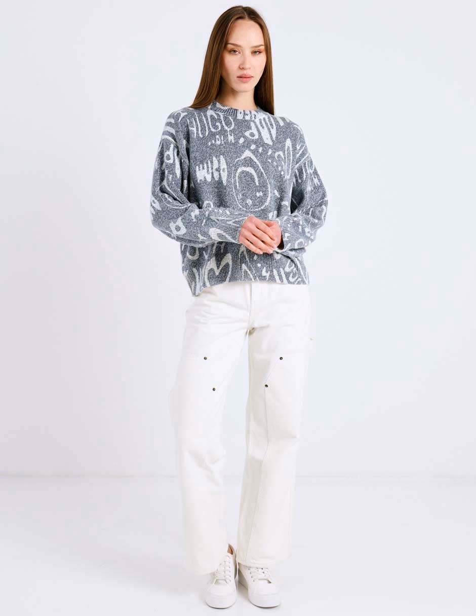 Suéter cuello redondo para mujer 4