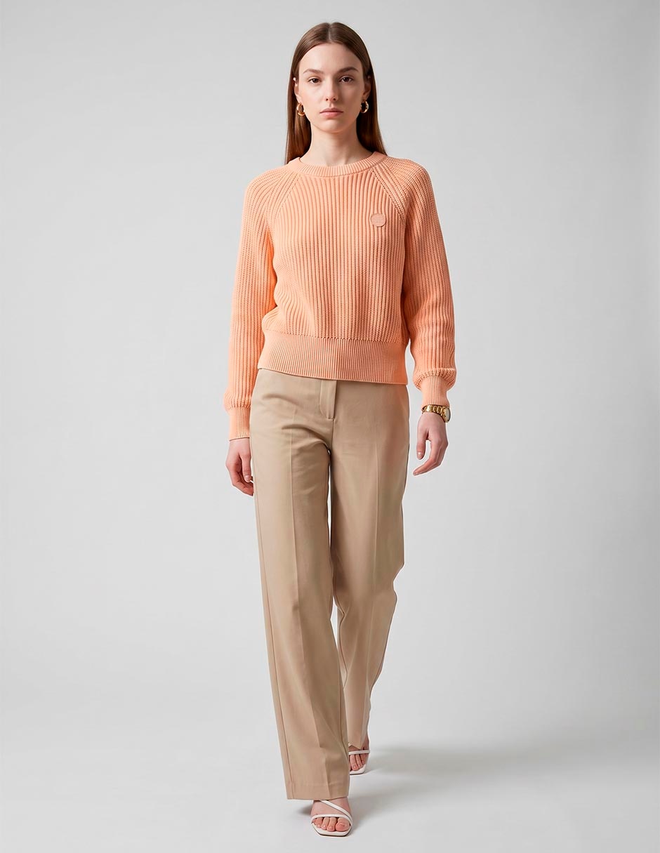 Suéter Cuello Redondo Para Mujer