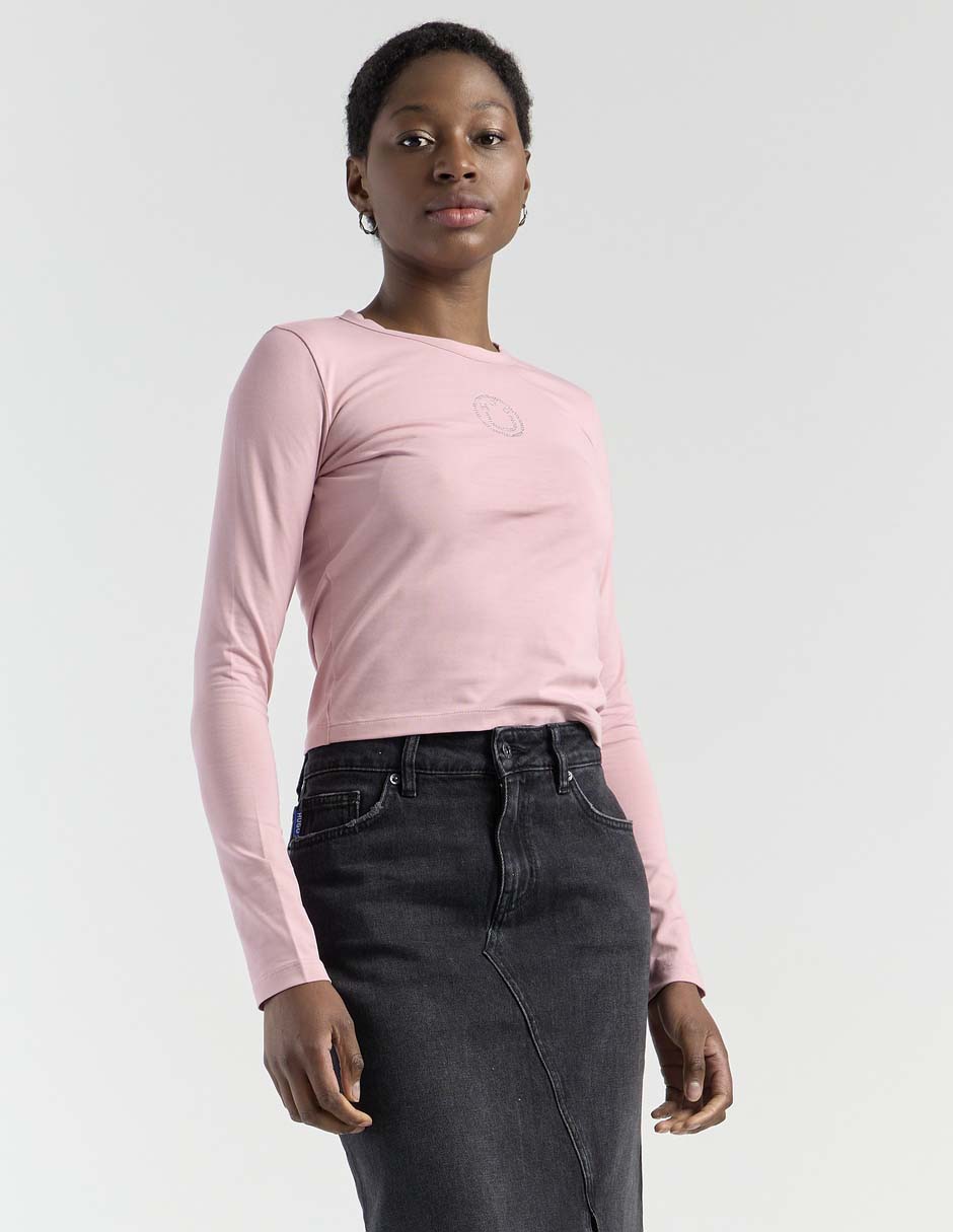 Top cuello redondo Top cuello redondo