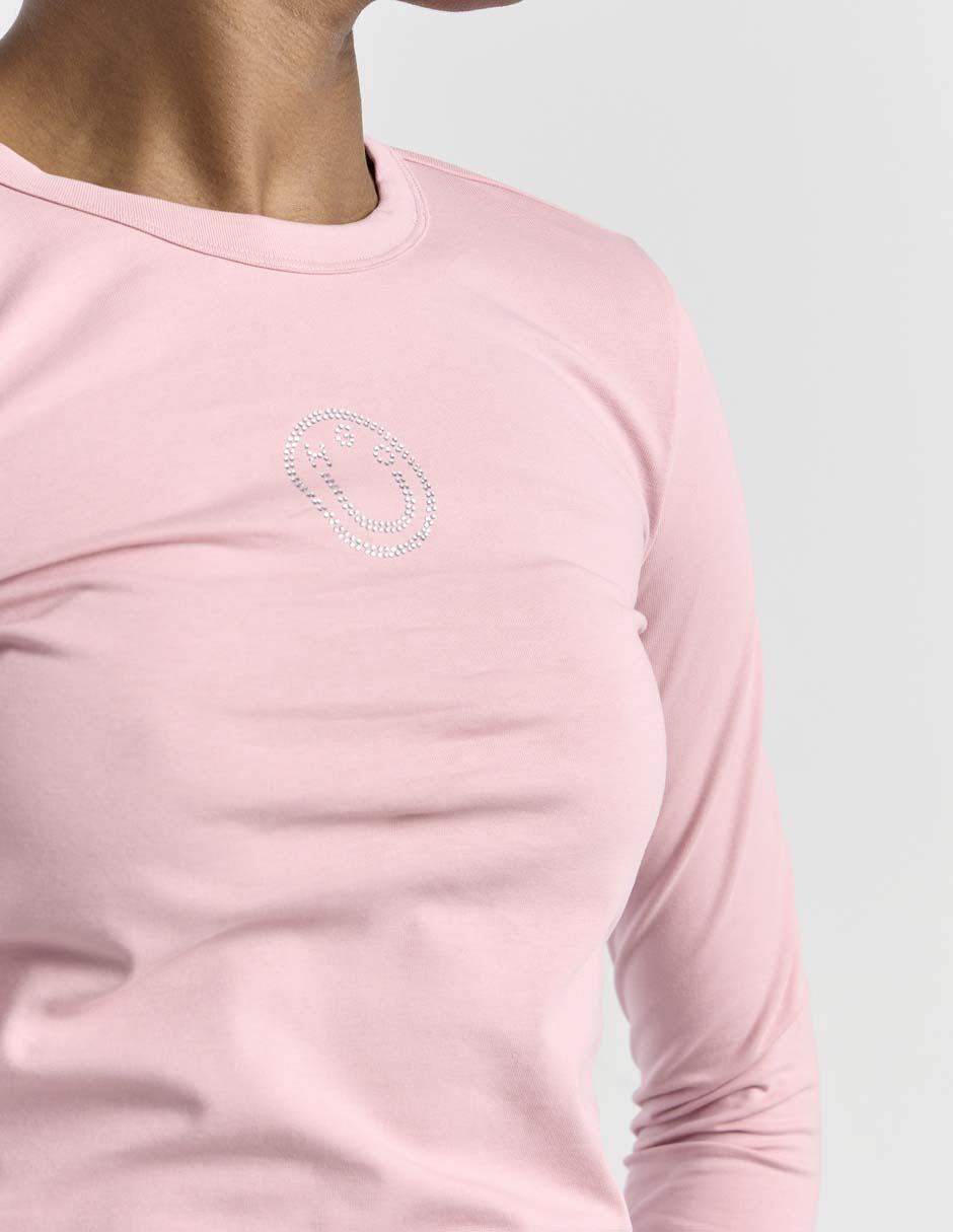 Top Hugo Blue cuello redondo