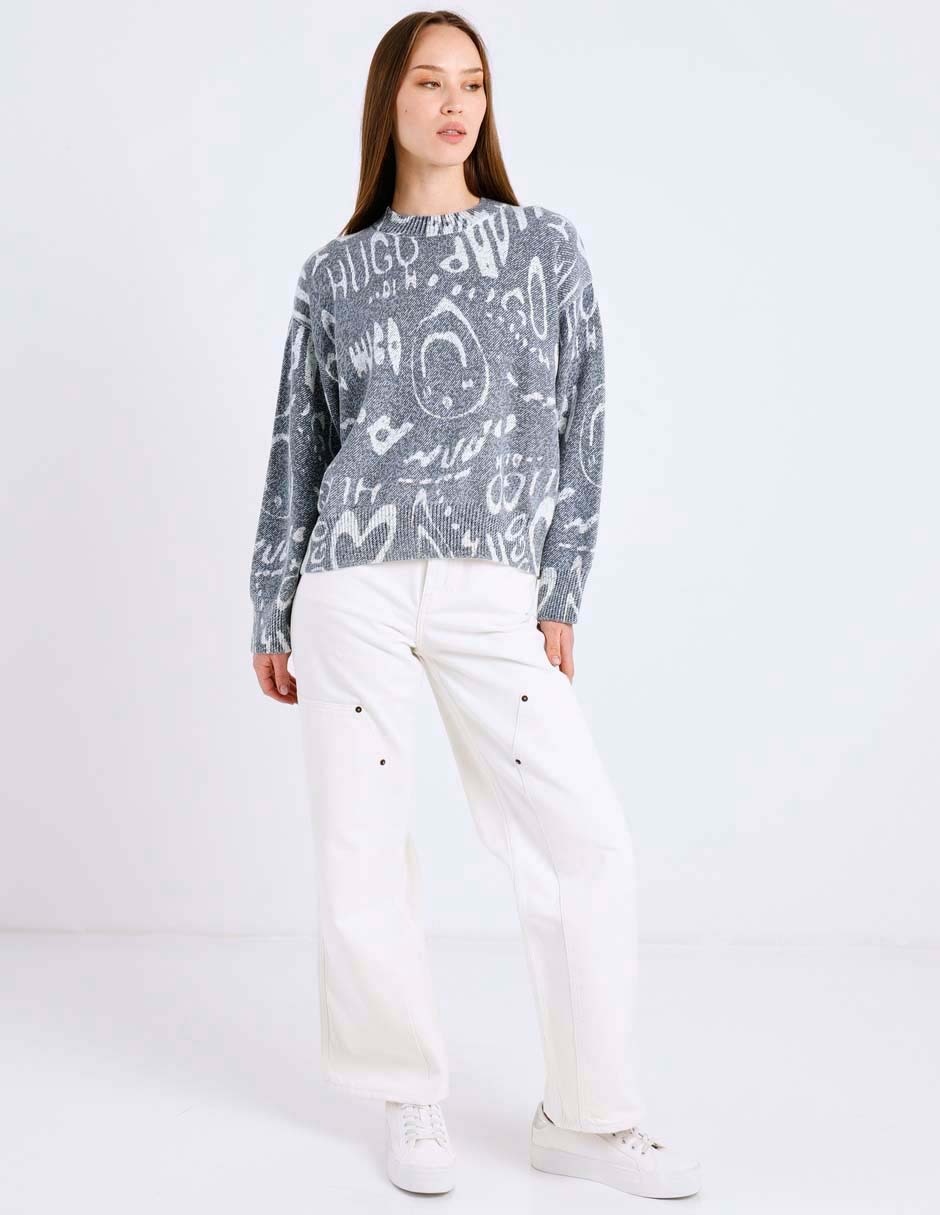 Jeans amplio hugo blue para mujer