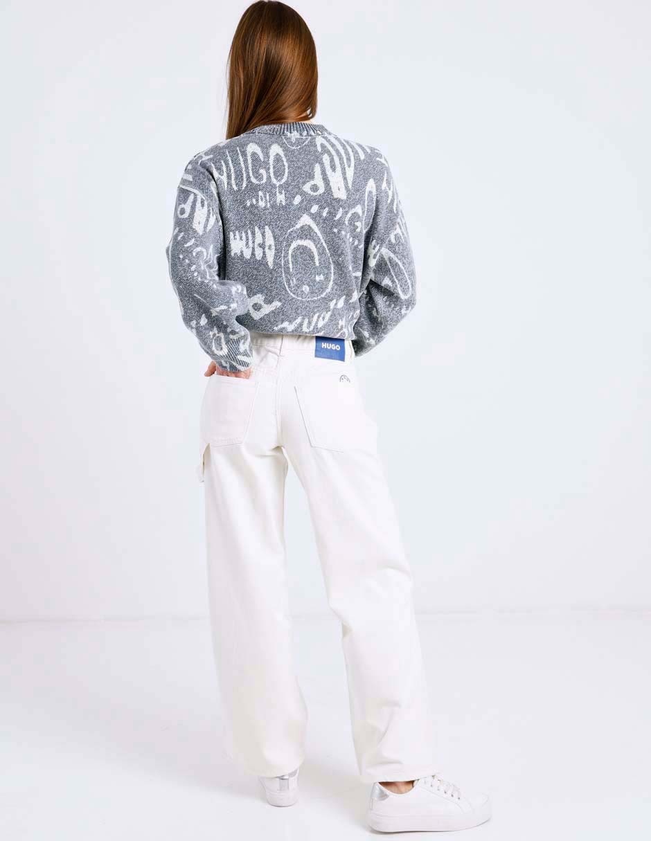 Jeans amplio hugo blue para mujer