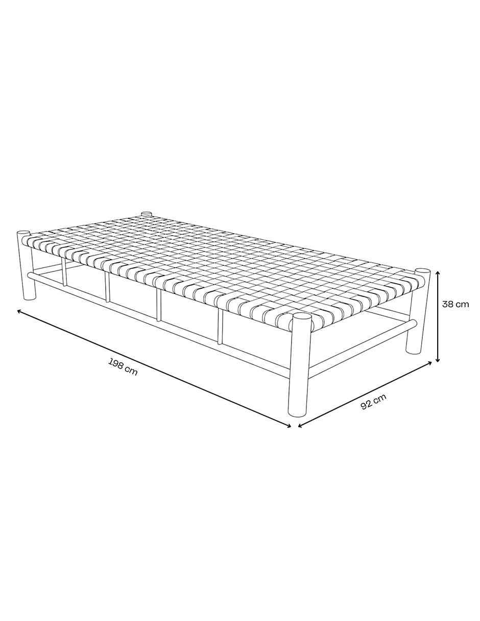 Cama Dua de madera individual 4