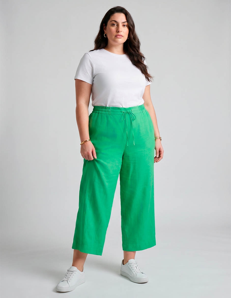 Pantalón Capri Regular Para Mujer