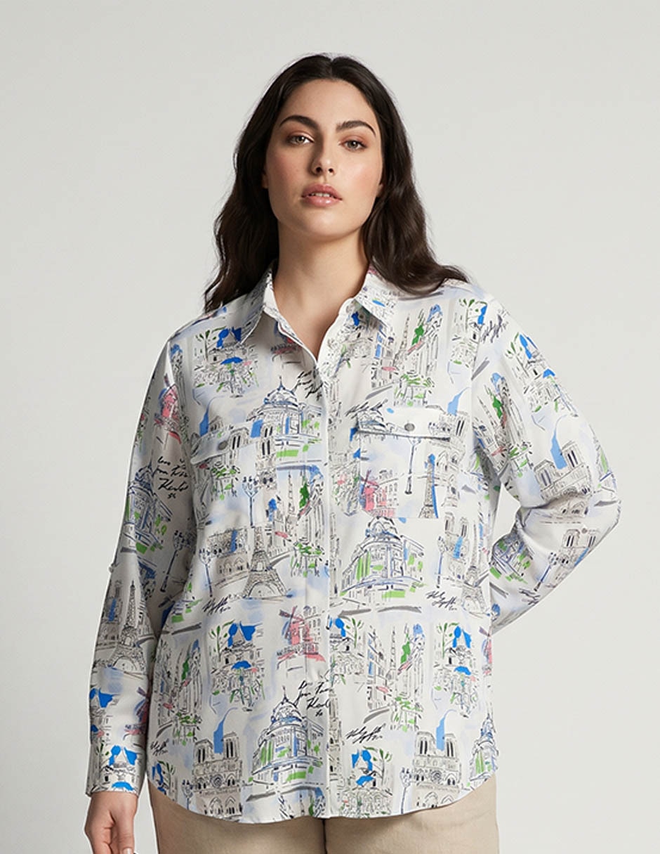 Camisa manga larga para mujer