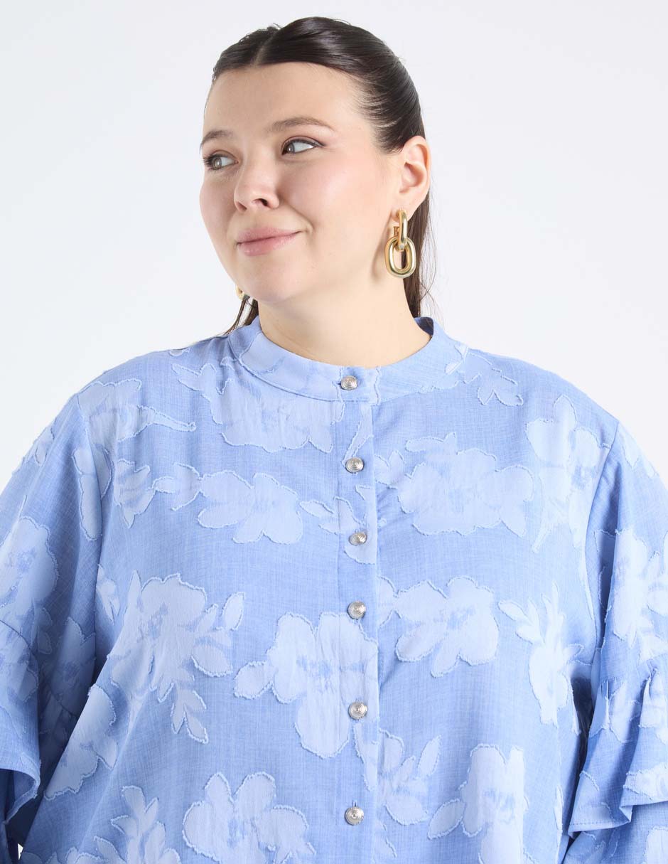Camisa karl lagerfeld paris manga larga para mujer