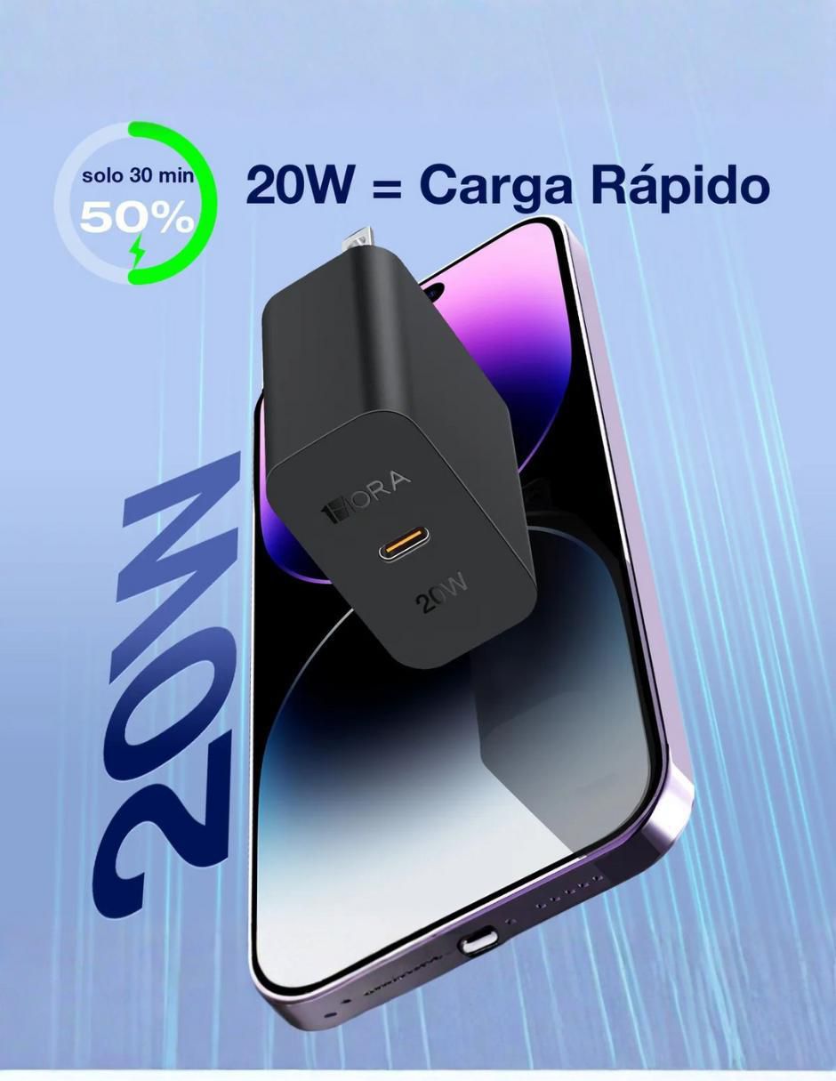 Cargador pared de 20 W USB tipo C GAR152 7