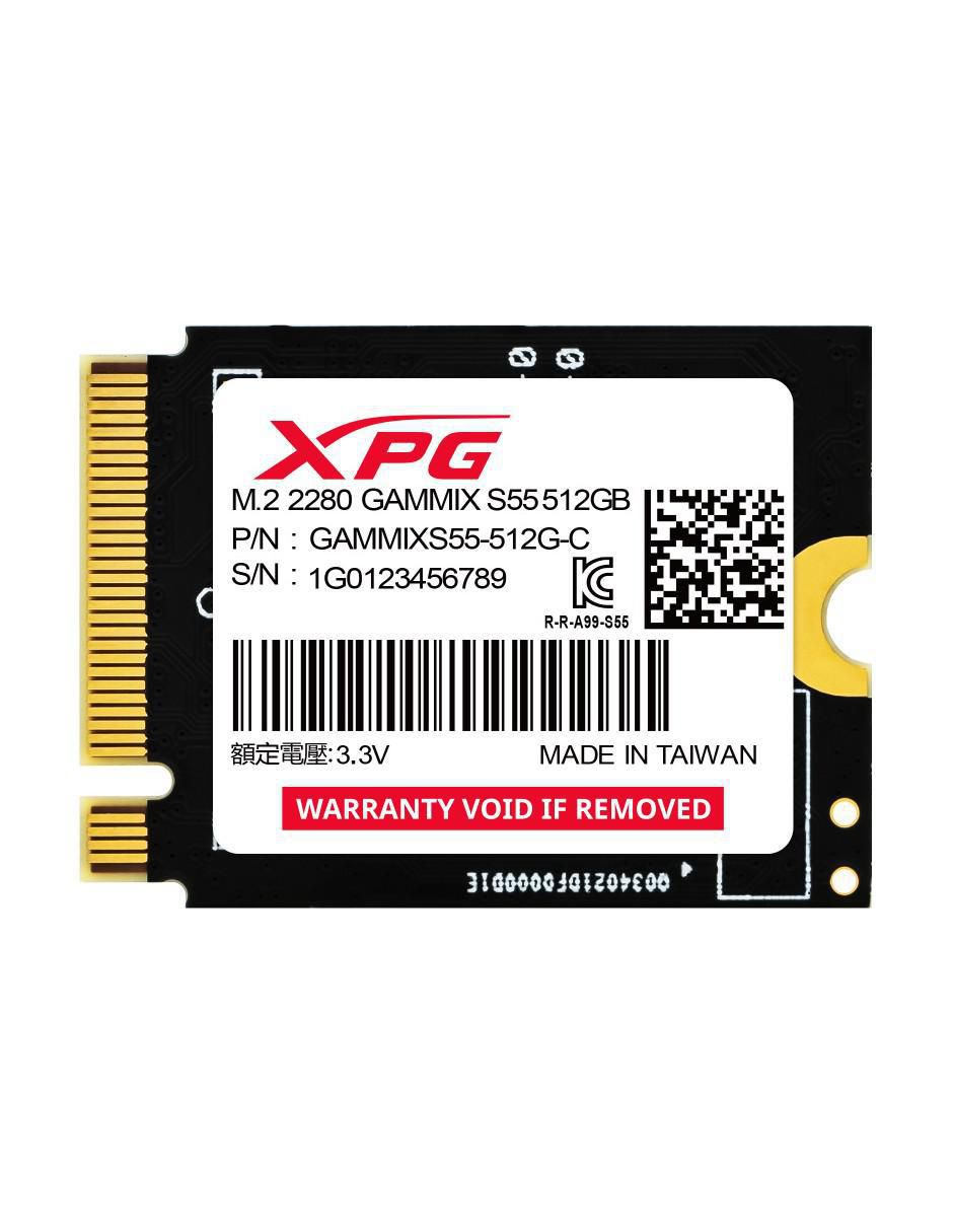 Memoria SSD XPG capacidad 512 GB