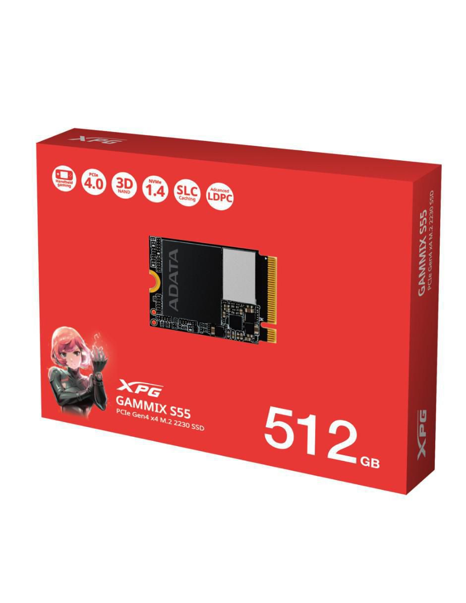 Memoria SSD XPG capacidad 512 GB