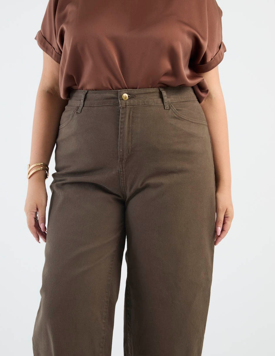Pantalón regular barrel para mujer 6