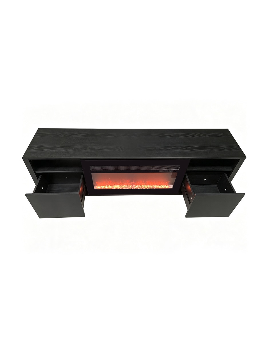 Chimenea eléctrica empotrable de mdf 5