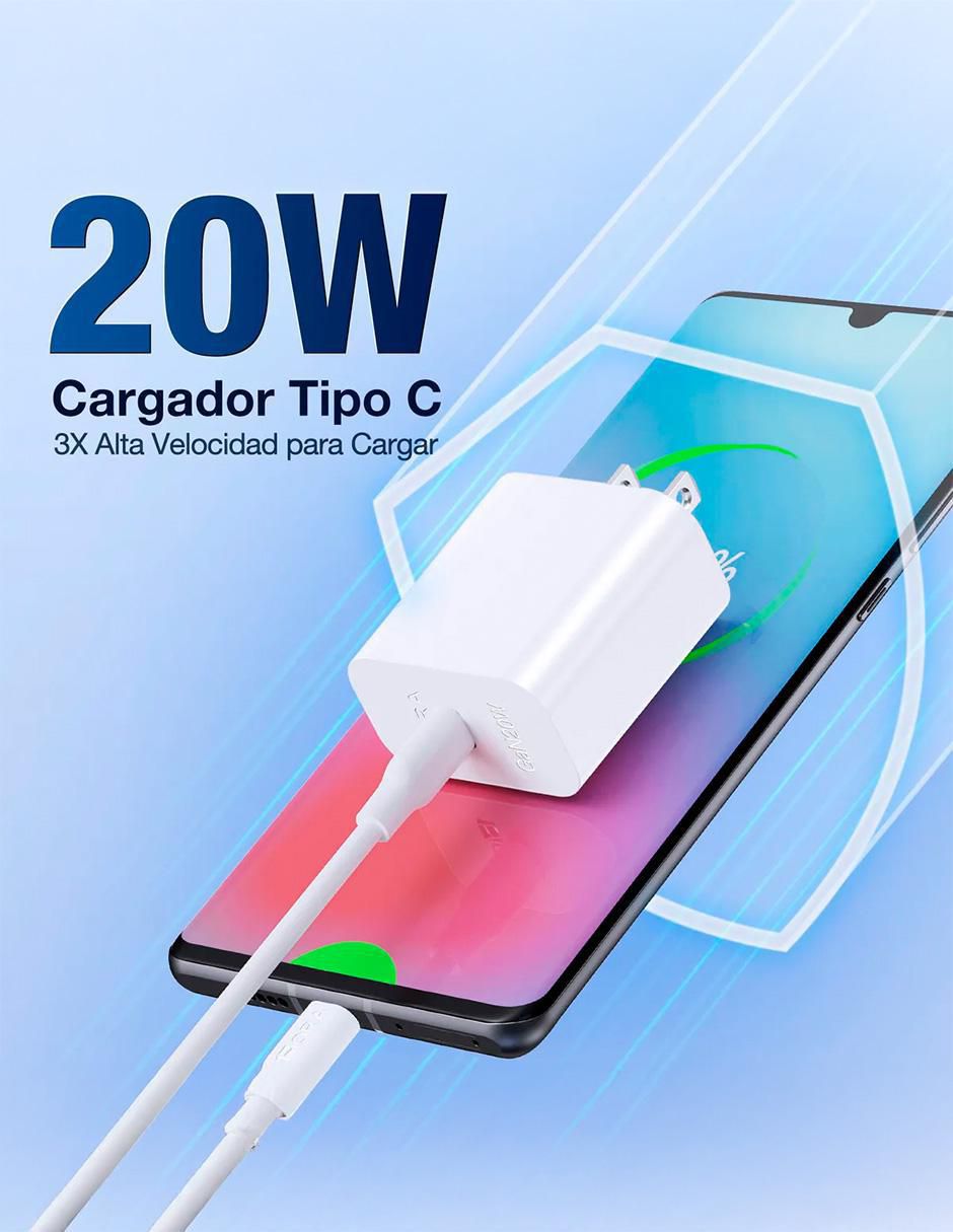 Cargador pared de 20 W USB GAR153