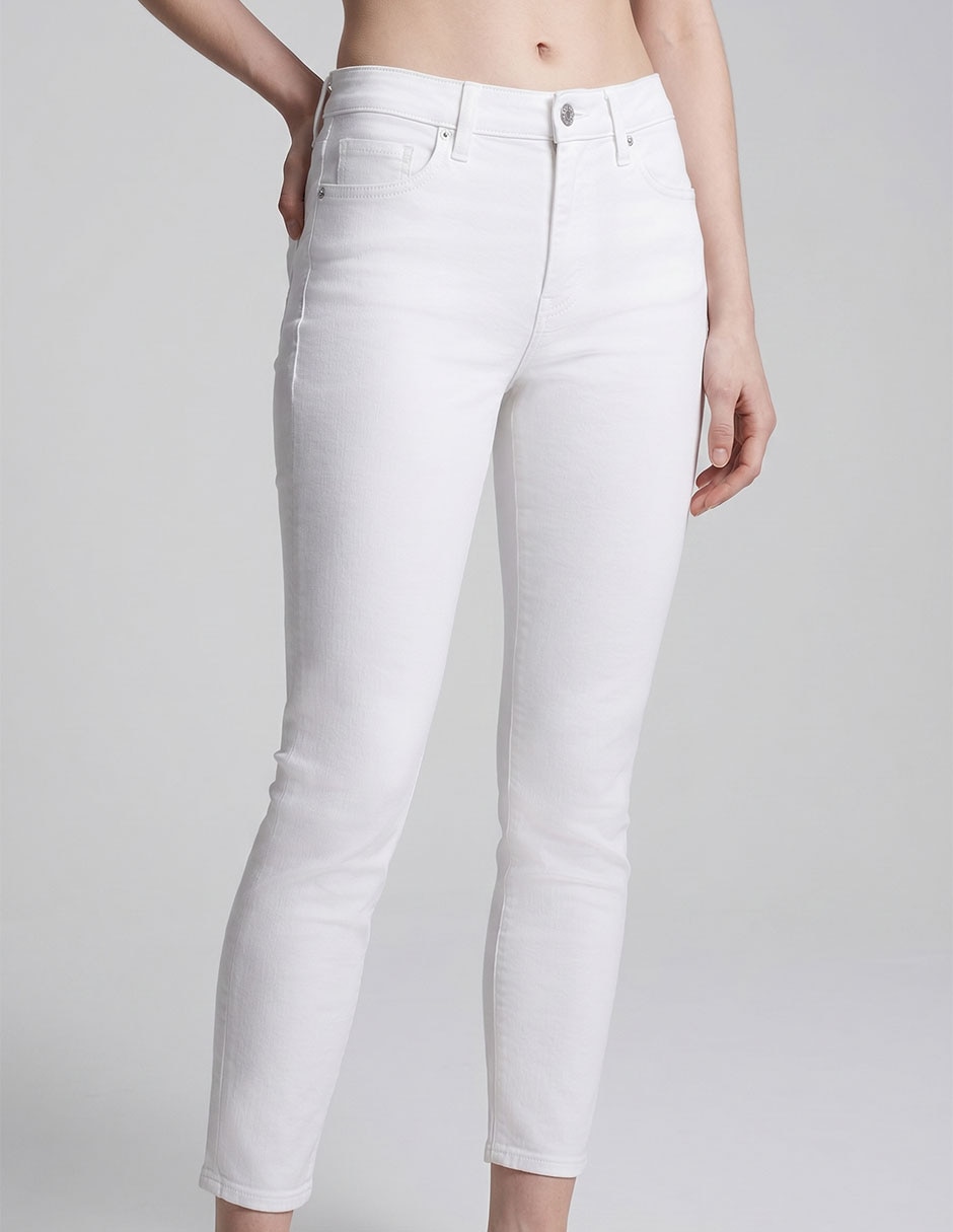 Jeans skinny corte cintura para mujer