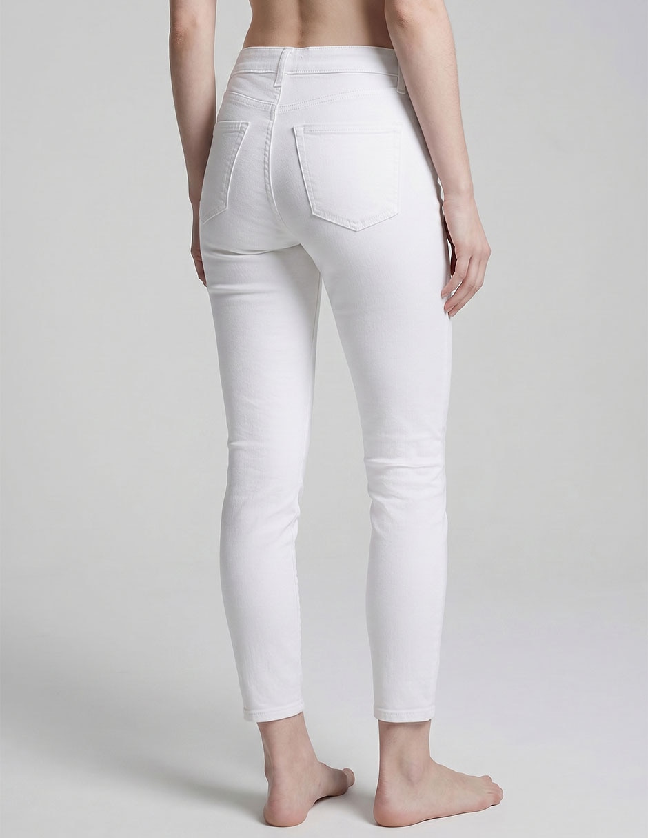 Jeans skinny corte cintura para mujer 2