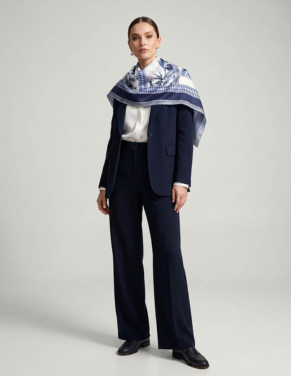 Pashmina con estampado floral para mujer