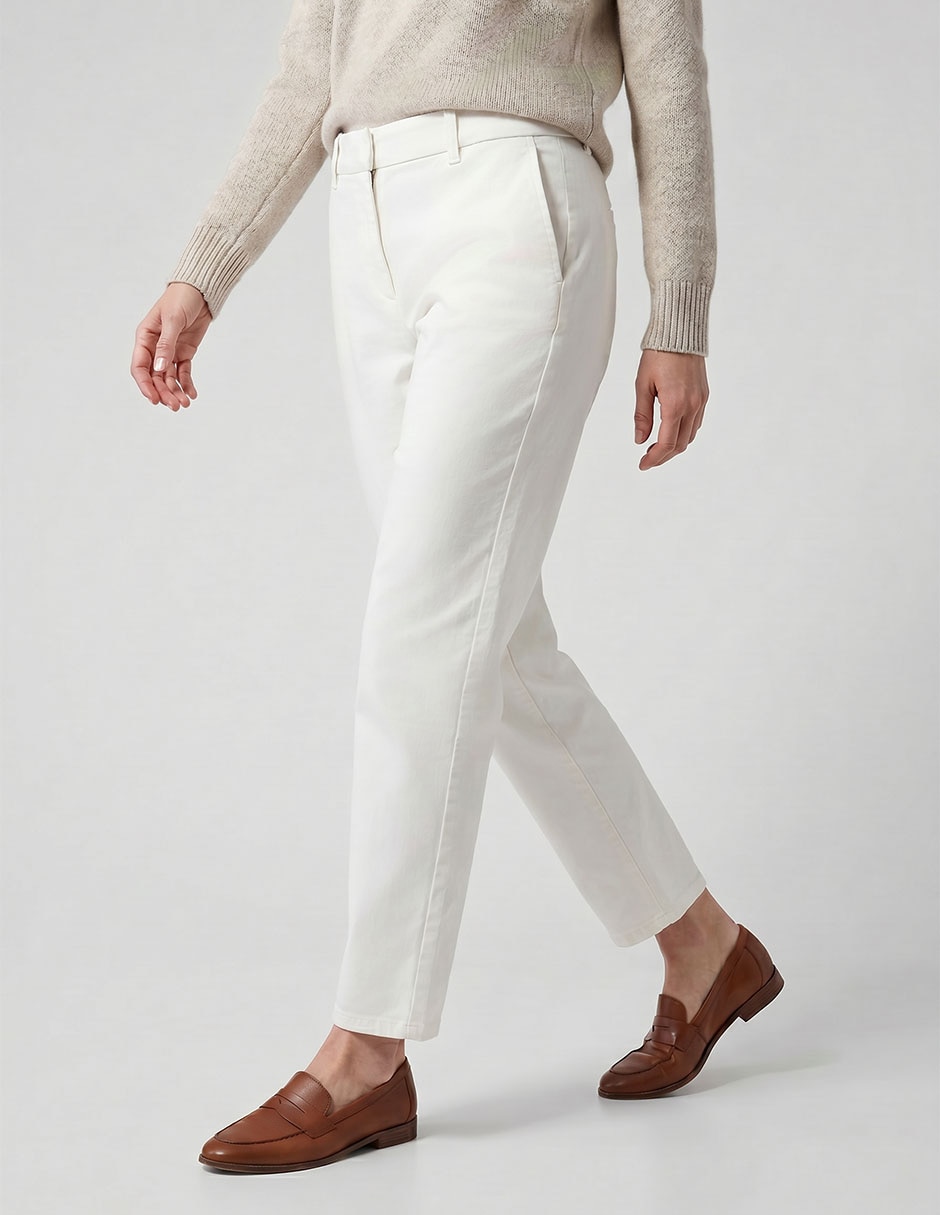 Pantalón chino slim para mujer
