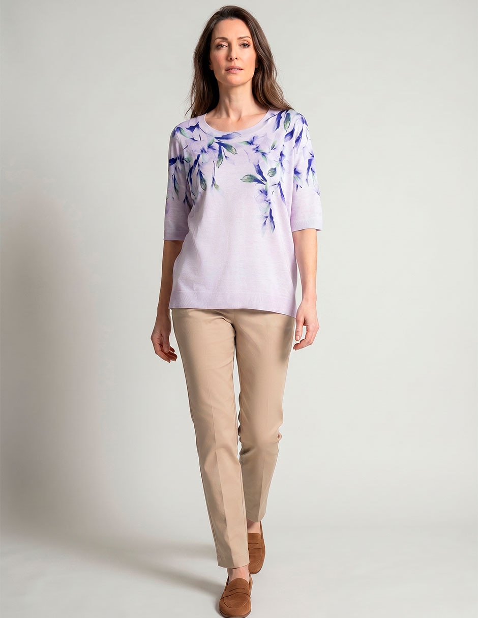 Suéter cuello redondo para mujer 3