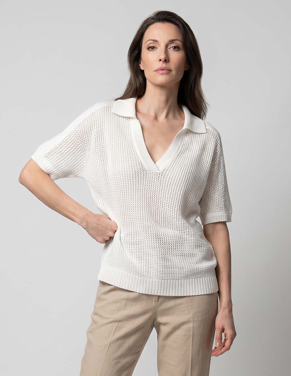 Suéter Chico´s cuello camisero para mujer Suéter Chico´s cuello camisero para mujer